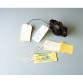Carnet 10 étiq bagage 12x6,6 cm.Œillet renforcé+attache ficelle.Pré-imprimé Envoi de/Destinataire