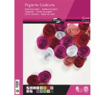 PAPIER COULEUR RECYCLÉ, Bloc de 30 feuilles 120g/m2 au format 29,7x42cm - Assortiment