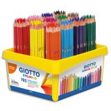 Crayon couleur giotto stilnovo schoolpack de 192    assortis