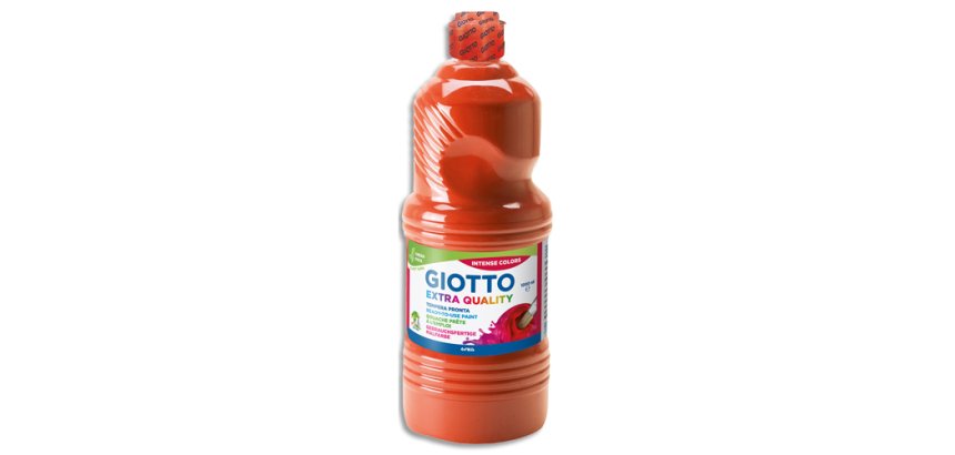 Gouache giotto flacon 1l coloris rouge vif