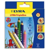 Etui de 12 crayons de couleur Triple One couleurs assorties