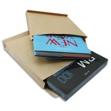 Boîte de 125 pochettes kraft armé auto-adhésives 120g 2 soufflets format 280x365mm 26