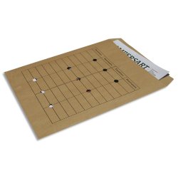Boîte de 250 pochettes kraft 120g courrier interne non gommée format 260x330mm 24
