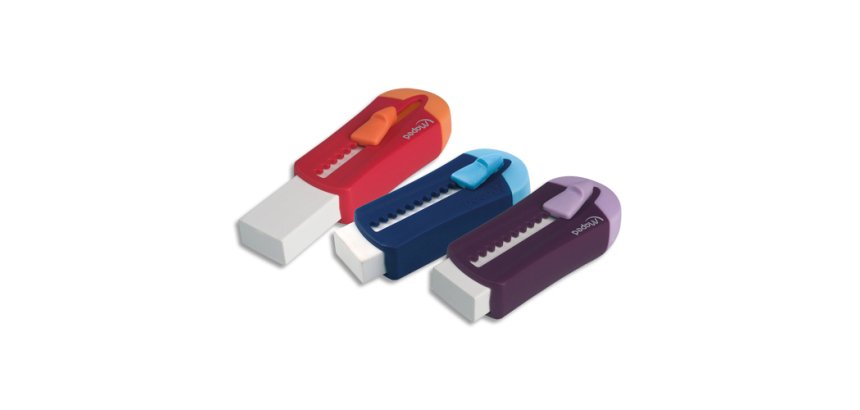 Gomme en plastique Universal Gom Stick, présentoir de