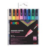 Marqueur à pigment PC3M, étui de 8, pastel