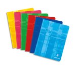 Cahier piqué 17x22cm 48 pages grands carreaux - Assortis