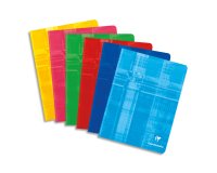 Cahier piqué 17x22cm 48 pages grands carreaux - Assortis