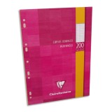 Copies doubles sous étui A4 200 pagesperforées petits carreaux
