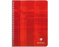 Cahier reliure intégrale 17x22 cm 224 pages grands carreaux - Assortis