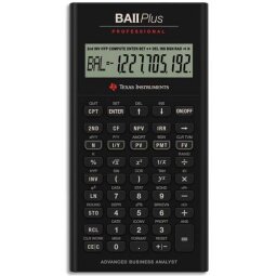 Calculatrice financière BA II Plus Pro IIBAPRO/TBL/4E6/B