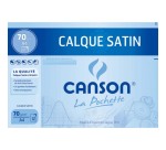 Pochette de 12 feuilles papier calque satin 90g 24x32 Ref 2772 Canson