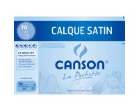 Pochette de 12 feuilles papier calque satin 90g 24x32 Ref 2772 Canson