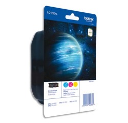 Multipack Jet d'encre HC Cyan/Magenta/Jaune LC1280XLRBWBP