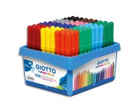 Feutre coloriage giotto turbo maxi ultra lavable testé dermatologiquement pointe bloquée schoolpack 108 unités