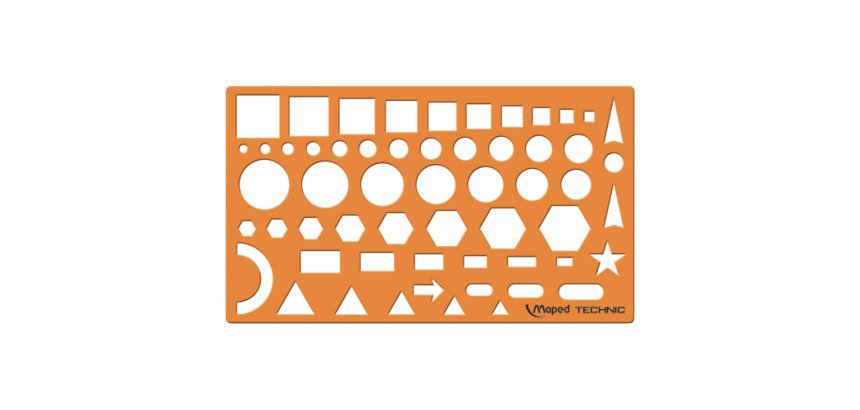 Normographe TECHNIC, orange