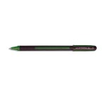 Stylo-bille uniball jetstream 101 pointe moyenne trait      0,5mm encre gel capuchon grip ergonomique coloris vert