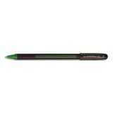 Stylo-bille uniball jetstream 101 pointe moyenne trait      0,5mm encre gel capuchon grip ergonomique coloris vert