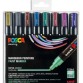 Coffret de 8 marqueurs peinture métallisés, pointe moyenne, couleurs assorties