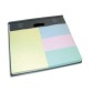 Support rechargeable format A6. 1 bloc 102x75mm + 3 blocs 34x75mm. Blocs couleurs pastels