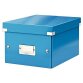 Boîte CLICK&STORE S-Box. Format A5 - Dimensions : L216xH160xP282mm. Coloris Bleu Wow.