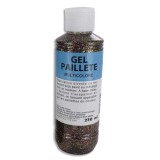 Flacon de 250 ml de gel pailleté multicolore