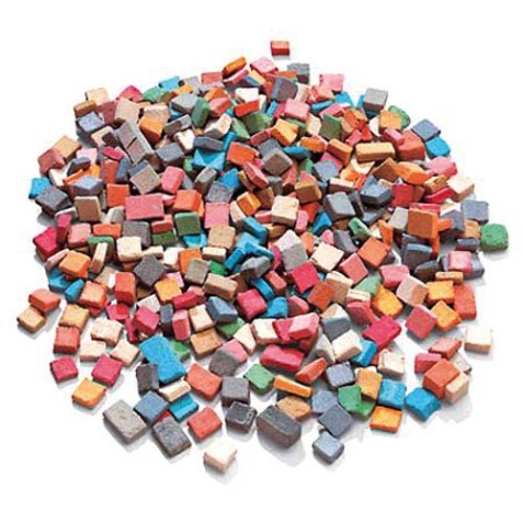 Mosaique antique culture club 0.5x0.5cm seau de 1kg 6000    pieces coloris assortis