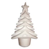 20 arbres de Noël originaux à décorer en styropor de 14x9cm. Un socle permet de le faire tenir debout.