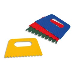 Peigne a effets o'color 130x80mm coloris assortis     sachet 4 unites
