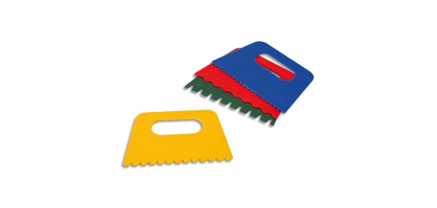 Peigne a effets o'color 130x80mm coloris assortis     sachet 4 unites