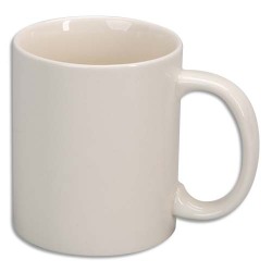 Lot de 6 mugs en céramique émaillée à décorer