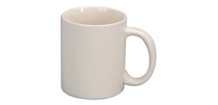 Lot de 6 mugs en céramique émaillée à décorer