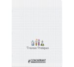 Notebook practical work Conquérant Classic stitched 24 x 32 cm large squares 48 pages