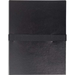 Chemise extensible en balacron. Rabat en pied, fermeture par sangle scratch. Coloris Noir