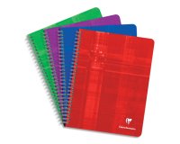 Cahier reliure intégrale 17x22 cm 224 pages petits carreaux - Assortis