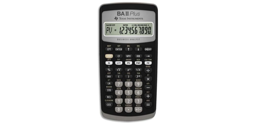 Calculatrice financière BA-II-Plus IIBAPL/TBL/4E2/B