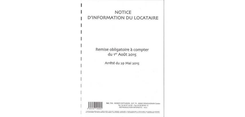 Notice d'information du locataire