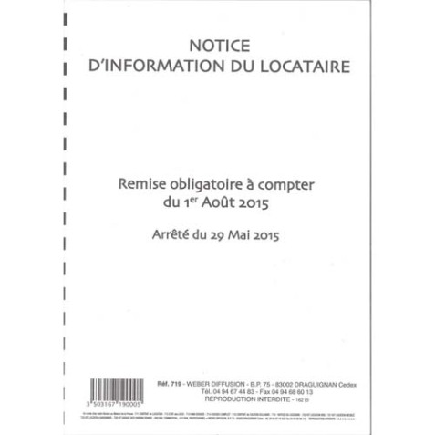 Notice d'information du locataire