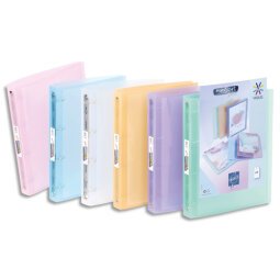 Classeur personnalisable PROPYSOFT PP 7/10ème, dos 3,5 cm, coloris assortis, 4 anneaux ronds