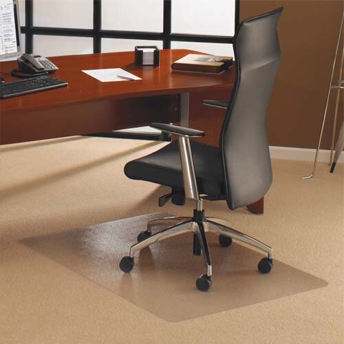 Tapis protège-sols, sols durs ou moquette en polycarbonate - L200 x H150 cm transparent