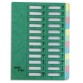 Trieur JUNIOR en carte, 24 compartiments. Coloris Vert.