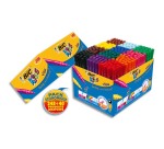 Feutre bic kids visa coloriage pointe fine bloquée ultra-résistante 12 couleurs assorties coffret scolaire 288 unités