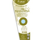 Intercalaires trapèze carte bristol unies perforées Forever - 105 x 240 mm - Paquet de 100