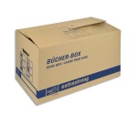 Boîte transport spéciale livre, capacité 30Kg - Dimensions : L57,5 x H29,5 x P33,5 cm brun