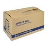 Boîte transport spéciale livre, capacité 30Kg - Dimensions : L57,5 x H29,5 x P33,5 cm brun