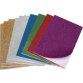 Lot de 10 feuilles mousse adhésive 20x30cm 3 or, 3 argent, 1 Rouge, 1 Verte, 1 Bleu et 1 Violet