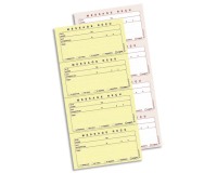Carnet de messages reçus autocopiant, 322 x 140 mm
