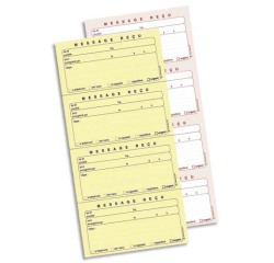 Carnet de messages reçus autocopiant, 322 x 140 mm