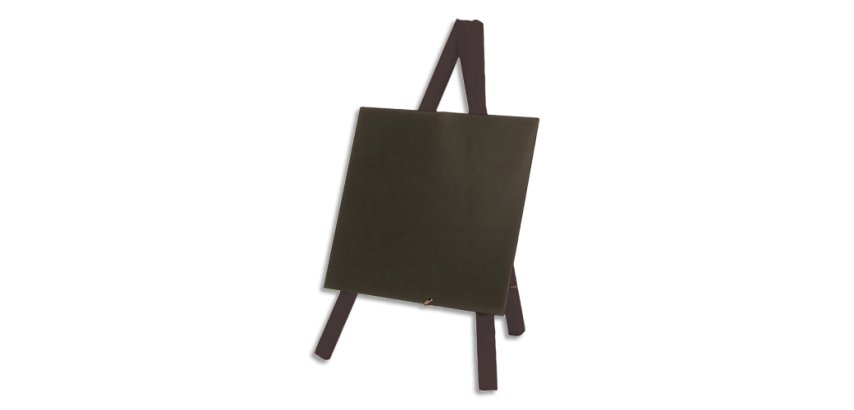 Ardoise de table MINI avec trépied, noir