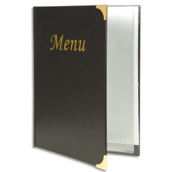 Protège-menus BASIC, A4, noir