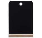 Ardoise de table Noire double face, support en pin, format A4